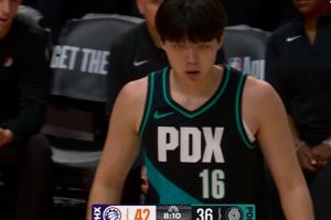 来了！杨瀚森次节8分10秒披挂上阵！