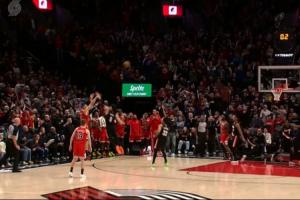 又是他！格兰特两罚一中 武切维奇压哨三分绝杀开拓者！