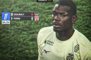 回来了！32岁博格巴为摩纳哥替补上演首秀，时隔811天重回赛场